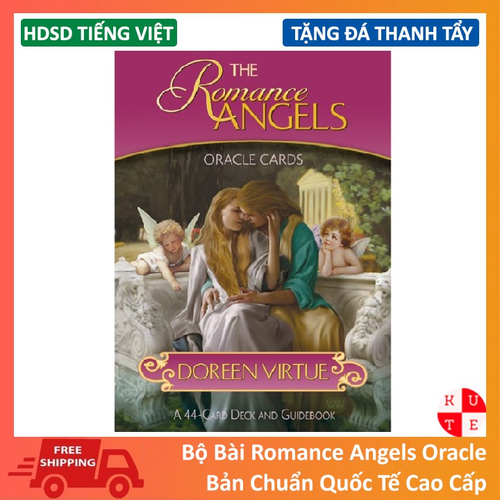Bài Oracle Romance Angels 44 Lá Bài Cán Bóng Tặng Hướng Dẫn Tiếng Việt Và Đá Thanh Tẩy
