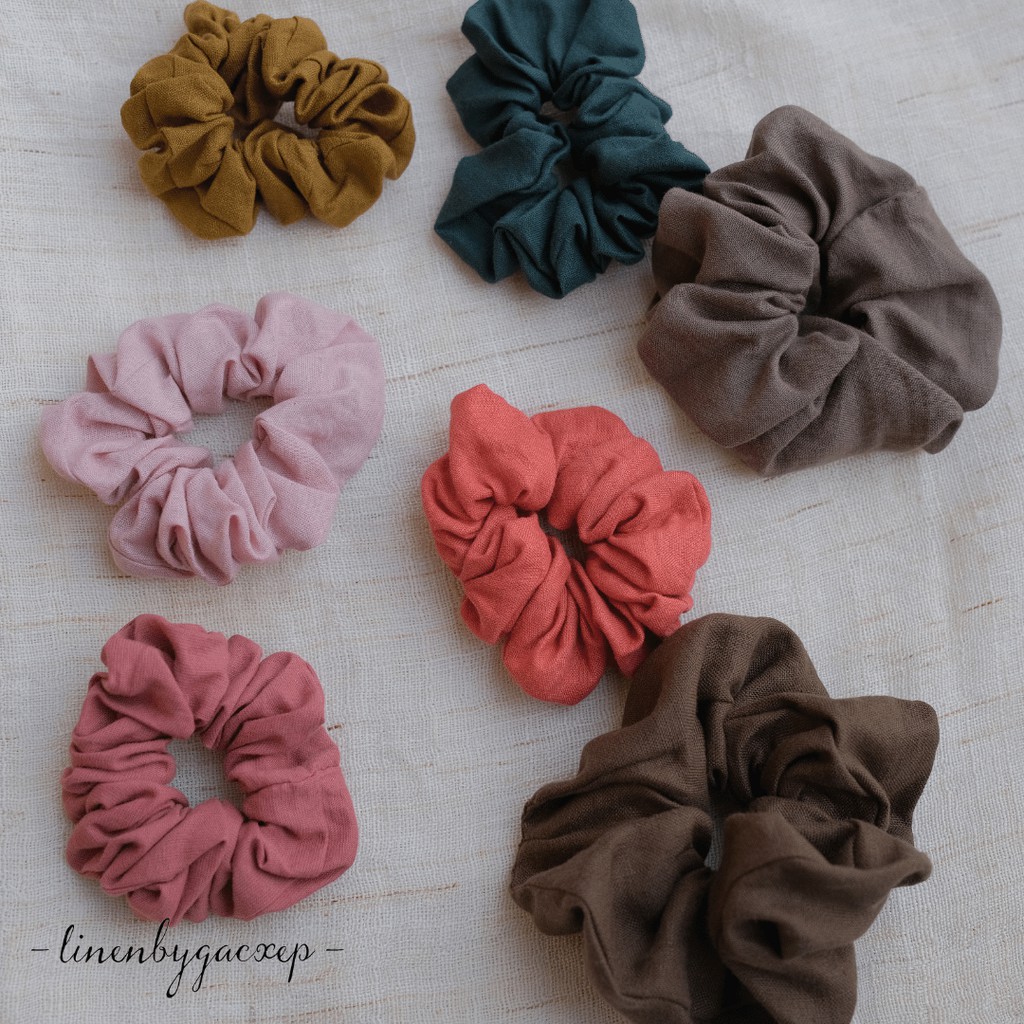 Dây chun buộc tóc, cột tóc scrunchies