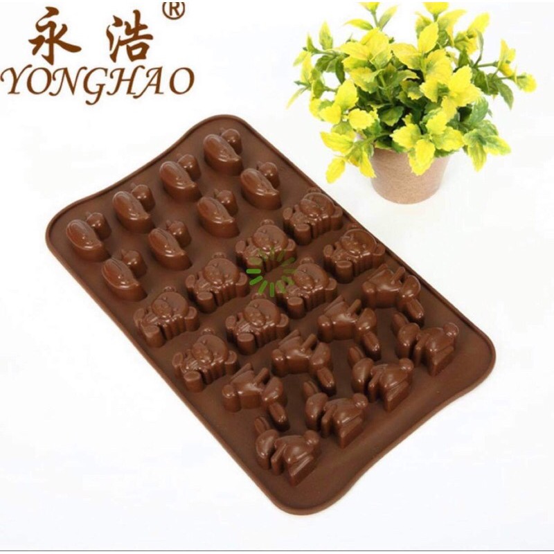 Khuôn Silicone Thỏ Gấu Vịt