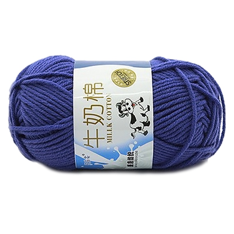 Cuộn Len Cotton Sữa Mềm Dùng Đan Khăn Choàng DIY