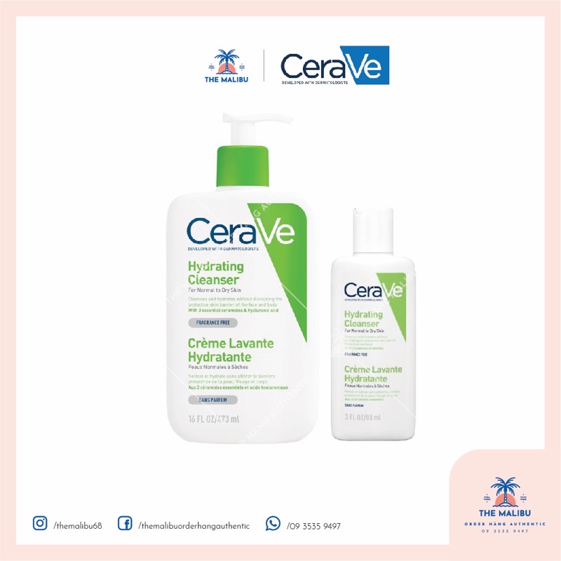 Sữa rửa mặt CERAVE dành cho DA KHÔ