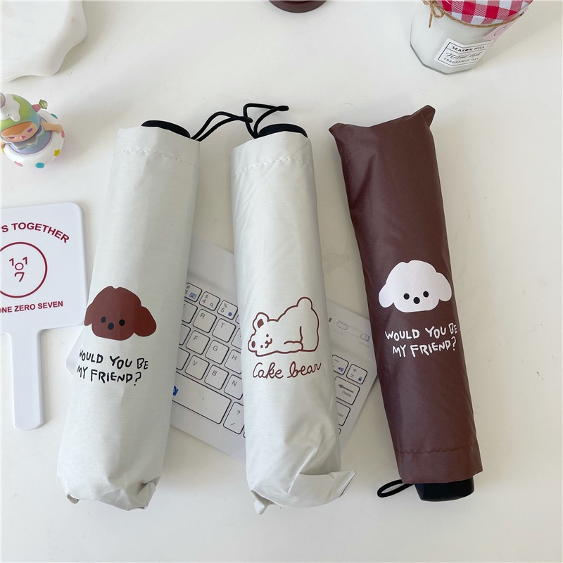 Ô dù che nắng che mưa siêu cute - UniLabel