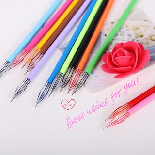 Set 12 bút mực đầu hình kim cương màu sắc xinh xắn tiện dụng