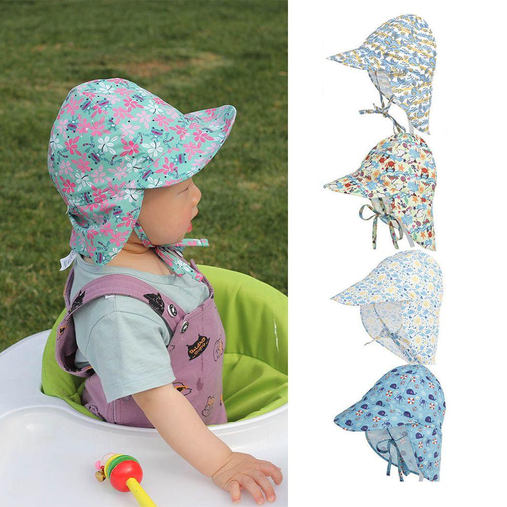 Mũ Tai Bèo Vải Cotton Hình Cua / Ếch Thời Trang Mùa Hè Cho Bé