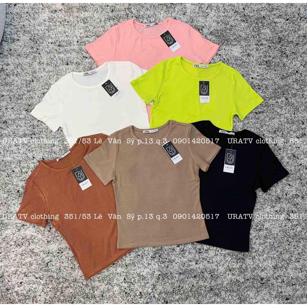 [ẢNH THẬT-CÓ SẴN] Áo thun gân tay ngắn ZR 145