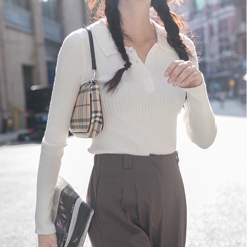 Áo thun cổ trụ tay dài dành cho nữ phong cách thời trang năng động 21