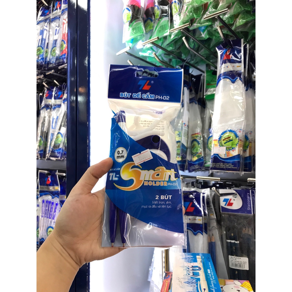 Bút Bi Đế Cắm Bàn 0.7 mm Thiên Long PH-02 - Màu Xanh
