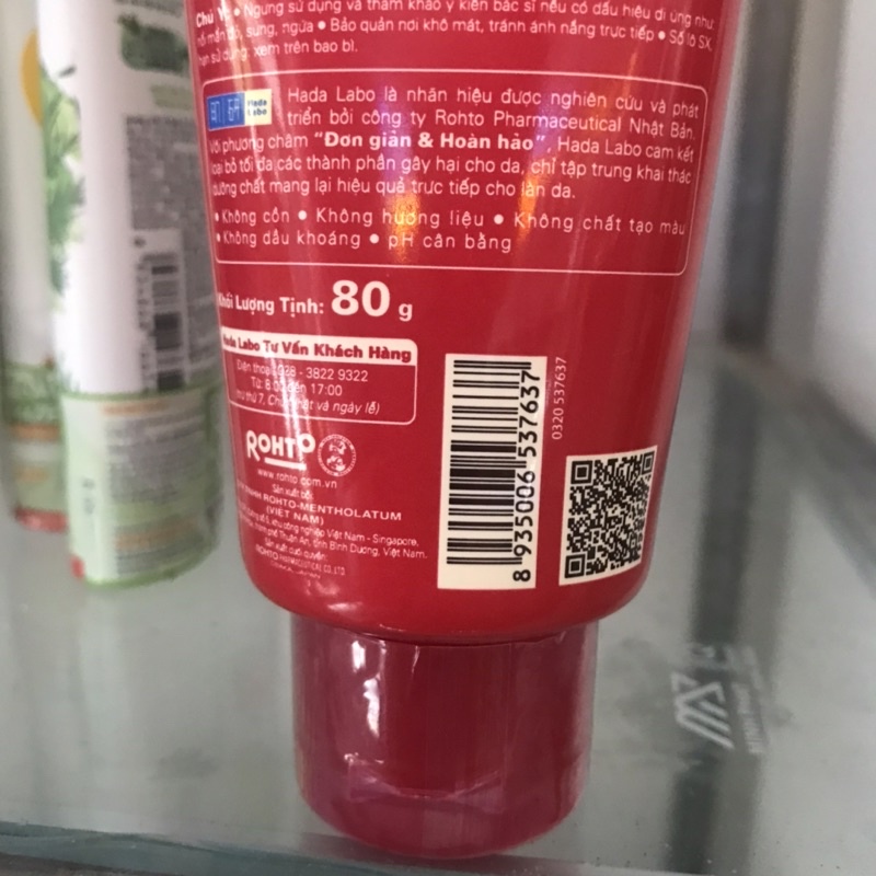 Kem rửa mặt Hada Labo Dưỡng Chuyên Biệt-Tuýp 80g