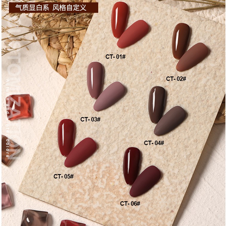 Sơn gel AS - màu nâu đỏ mã CT