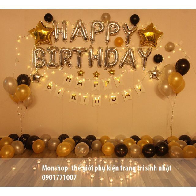 Set bóng trang trí sinh nhật như hình chỉ 169k