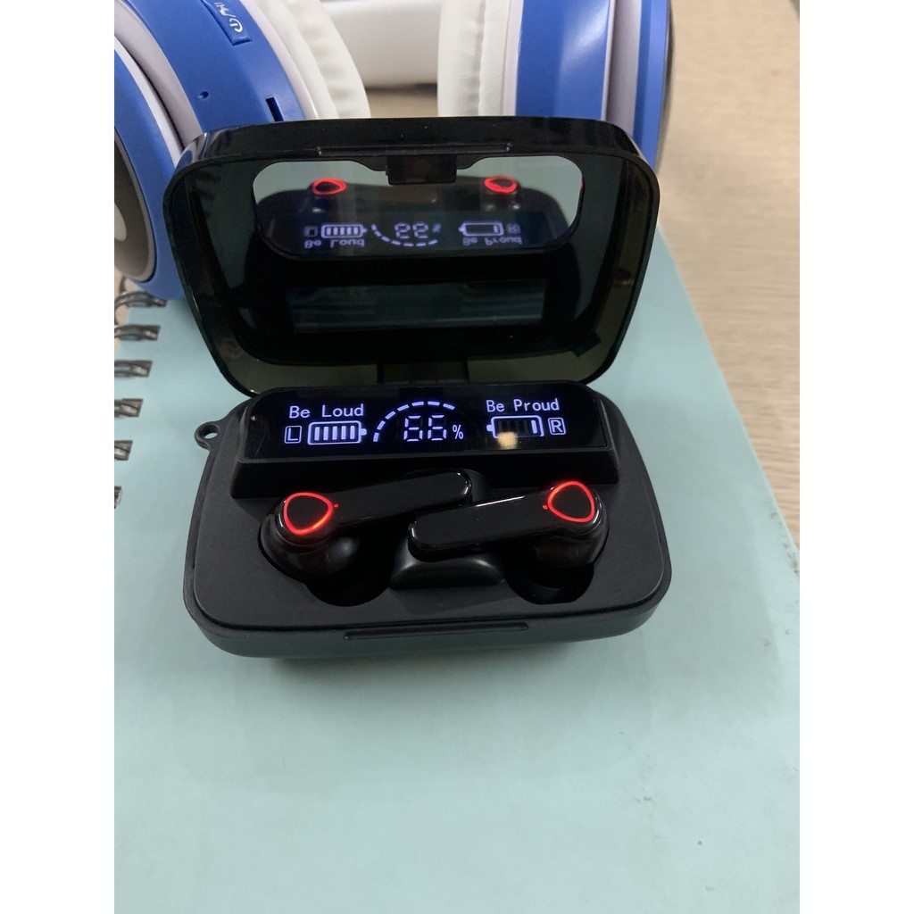 Tai nghe không dây Bluetooth TWS AMoi F9 Pro - Chống nước IP67 - Pin 2000maH - Dùng 600 tiếng