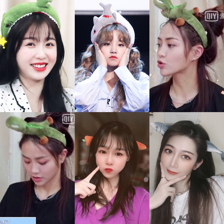 Bờm Tóc Cá Mập, Khủng Long, Thiên Nga, Ếch Ba Mẳt, Cá Thu, Cá Vàng, Cá Mập, Cua, Cá Hoạt Hình Dễ Thương