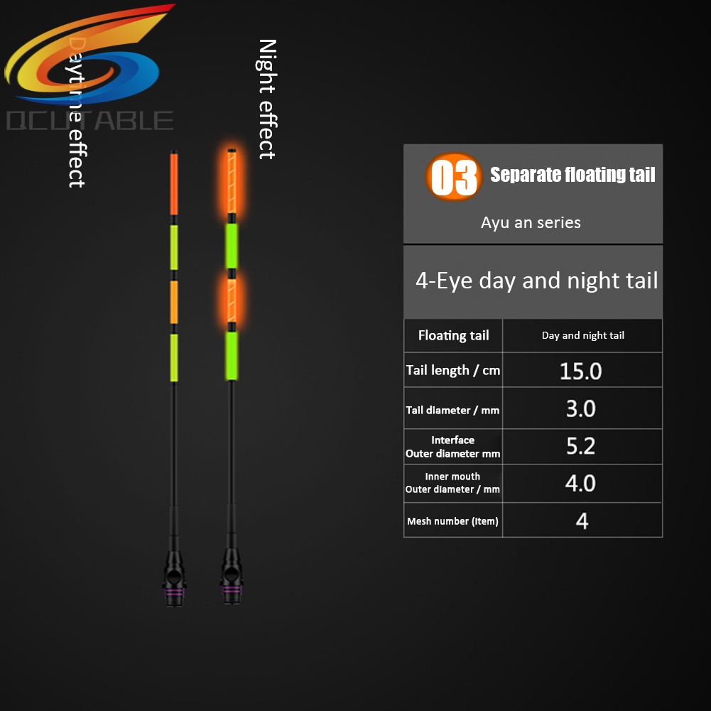Phao điện câu cá phát sáng thông minh đuôi cảm biến ban đêm đa năng