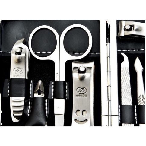 Bộ sản phẩm chăm sóc móng 12 món làm bằng thép không gỉ, bộ kìm bấm móng tay 12 chi tiết