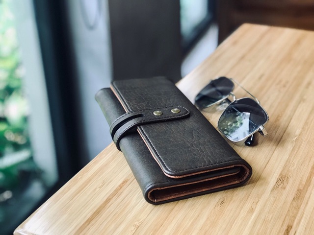 Ví Nữ Cầm Tay Handmade Da Thật Cao Cấp