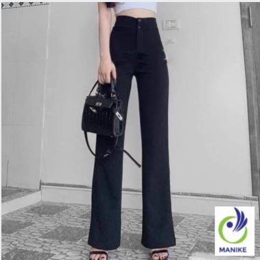 Quần Tây Ống Loe Cạp Cao 2 Cúc M211 Hàng Cao Cấp Cho Phái Đẹp