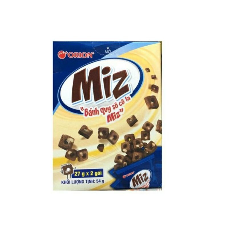 Combo 10 hộp Bánh quy bơ sôcôla Miz 54g