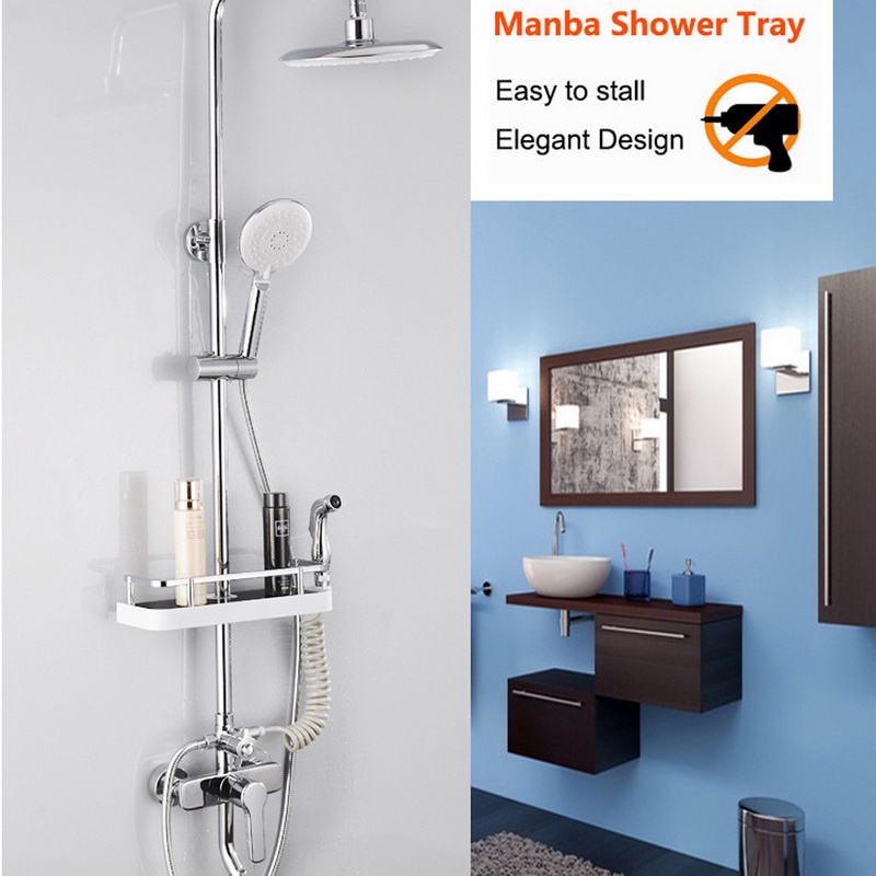 Kệ để đồ dùng phòng tắm một lớp chắc chắn tiện lợi