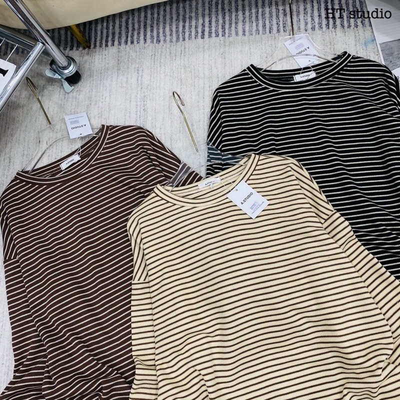 Áo kẻ cotton nhiều màu