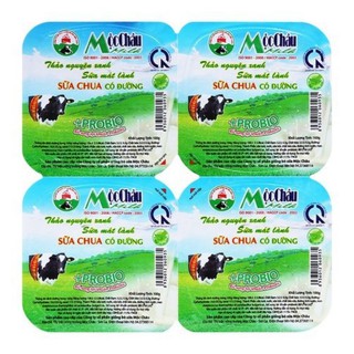 Sữa Chua Mộc Châu vỉ 4 hộp có đường/ không đường