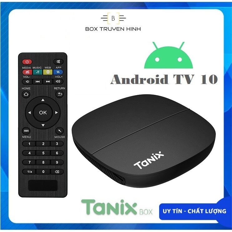 Android TV Box Tanix A3 New 2022, Android TV 10, CPU 4 nhân A53 H616, Ram 2GB, Bộ nhớ trong 16GB, hỗ trợ 4K UltraHD HDR+