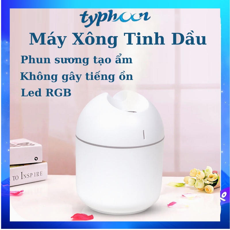 Máy Xông Tinh Dầu - Đèn xông tinh dầu mini Có Led Đổi Màu DX05