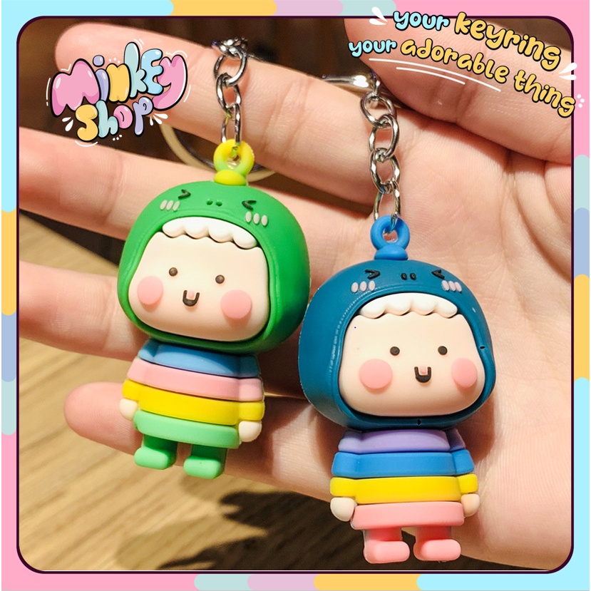 Móc Khóa Cao Cấp Hình Thú Cute phụ kiện Túi Xách dễ thương - MinKey