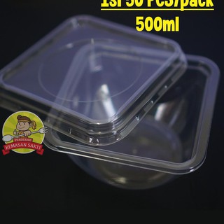 Bộ 50 Khay Đựng Salad Chất Lượng Cao 120x65 (500Ml)