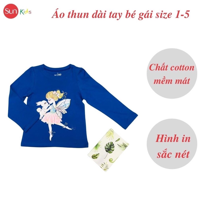 Áo dài cho bé gái, áo thu đông bé gái, áo thu đông cho bé, size 1-5 tuổi - SUNKIDS1