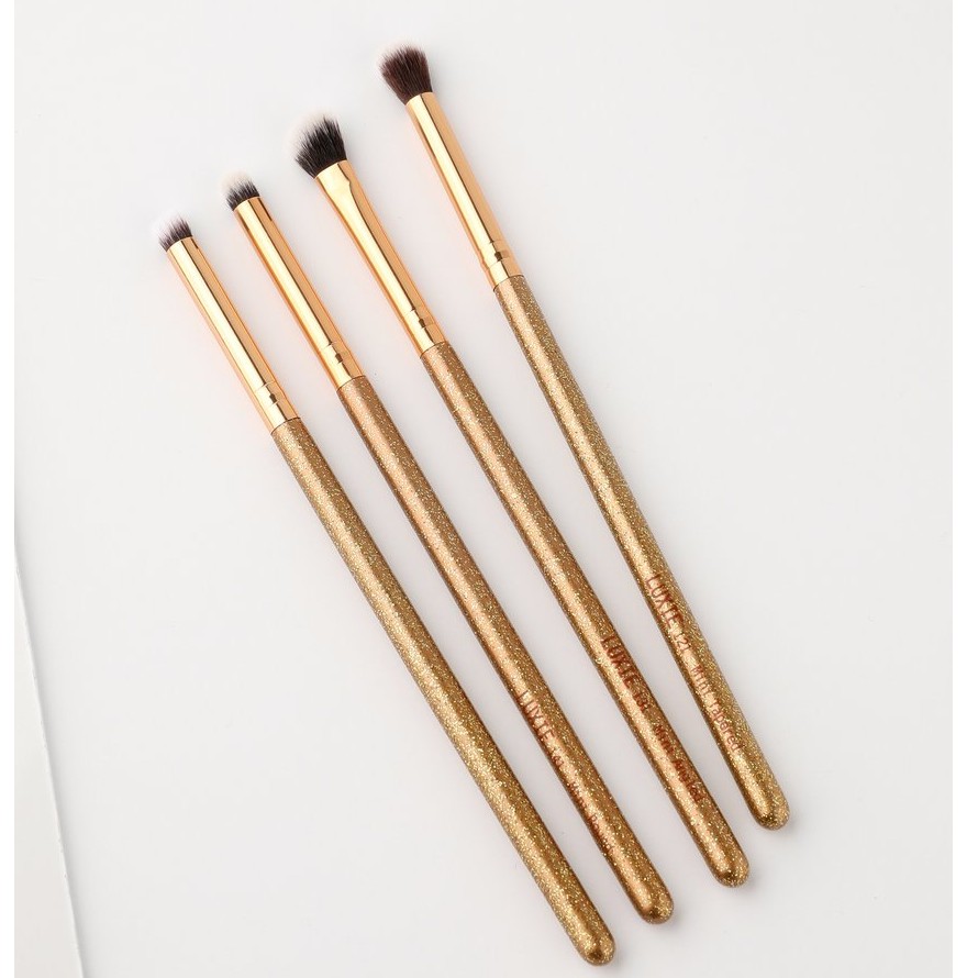Luxie - Set cọ mắt 4 cây Luxie Premium Synthetic Handcrafted Brushes