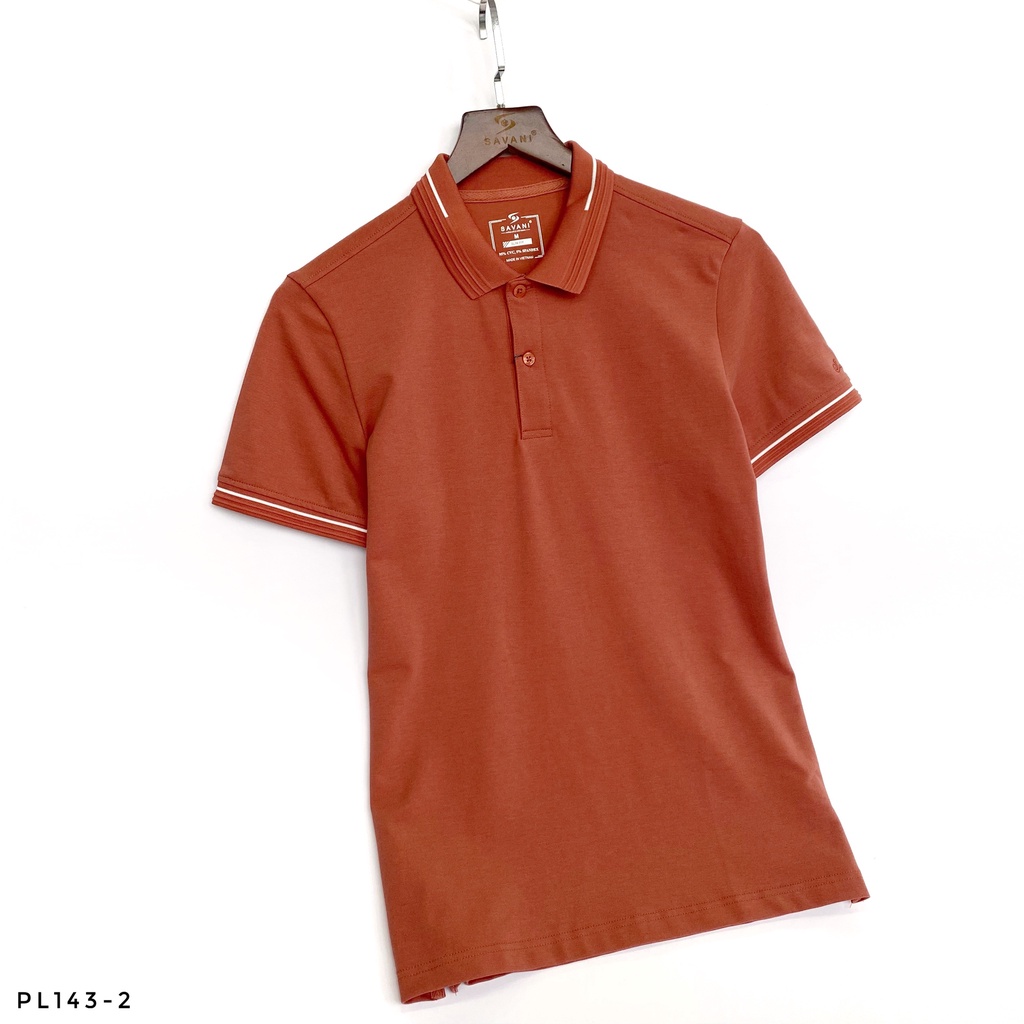 [Mã SR101512 giảm 25% đơn 50K] Áo Polo nam SAVANI cao cấp vải Coolmax mềm mát form chuẩn không bai không xù PL143 | BigBuy360 - bigbuy360.vn