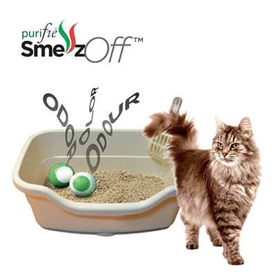 Banh khử mùi Purifie Smellzoff khay vệ sinh cho mèo