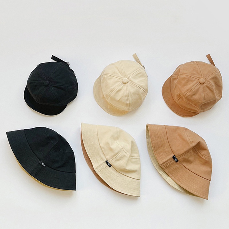 Mũ bóng chày cotton mềm màu trơn điều chỉnh được thời trang xuân hè cho bé
