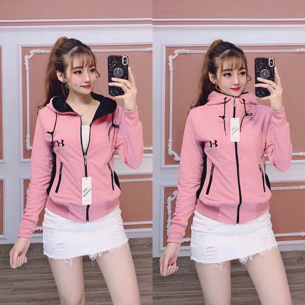 Áo khoác nữ Áo khoát nữ thun da cá chống nắng tản nhiệt G sọc tay ngộ nghĩnh hàng đẹp cute - M177