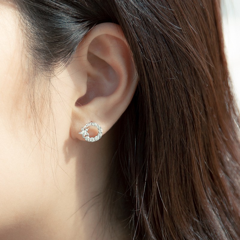 Bông tai ngôi sao nhỏ ngọt ngào thời trang đính đá ANTA Jewelry - ATJ8037