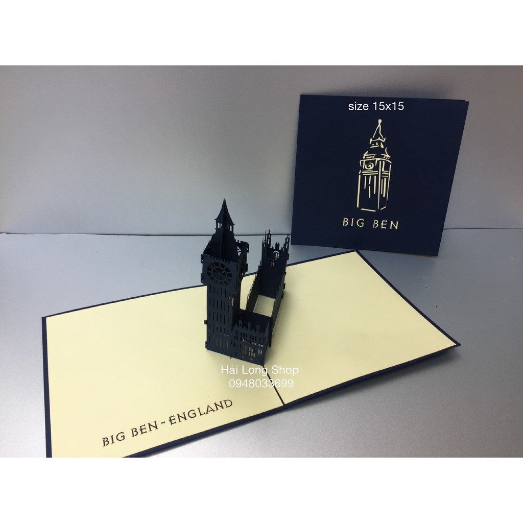 Big Ben ( Anh )- England - Thiệp 3D | BigBuy360 - bigbuy360.vn