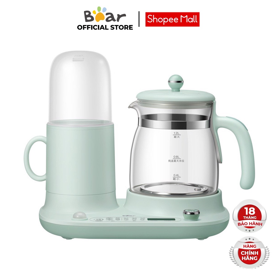 Bình nấu nước đa năng và giữ ấm Bear TNQ-A12L1 - Hàng chính hãng - Bảo hành 18 tháng