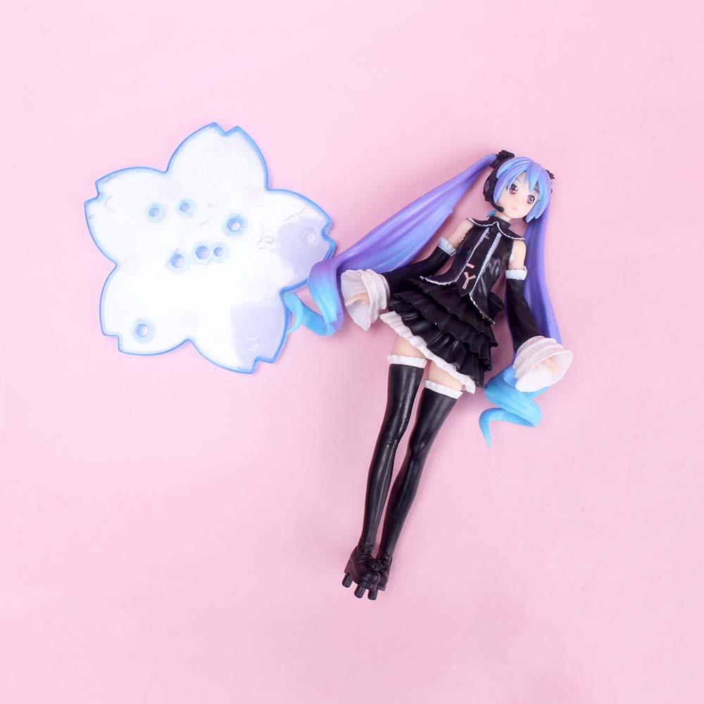Mô Hình Đồ Chơi Nhân Vật Hatsune Miku Tóc Tím Đen Bằng PVC