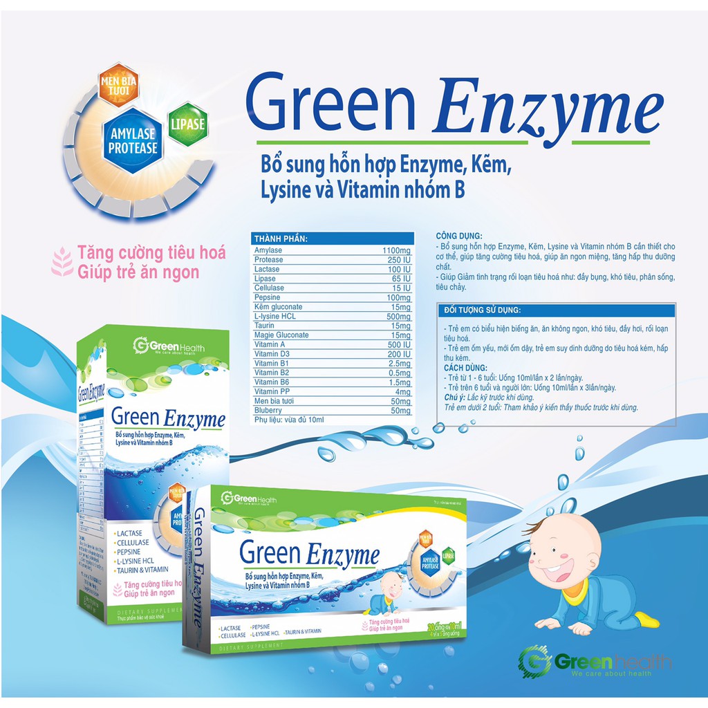 Green Enzyme - Tăng Cường Tiêu Hoá - Giúp Trẻ Ăn Ngon