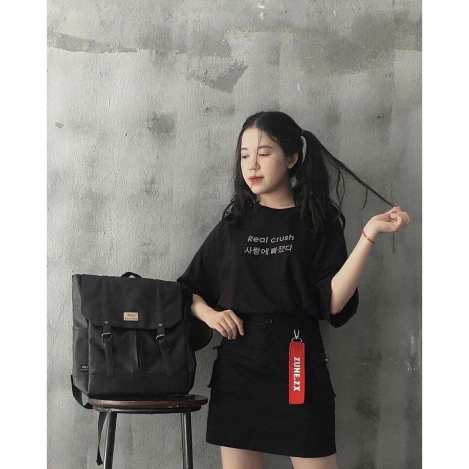 Chân váy kaki mềm phối 2 túi hộp cá tính