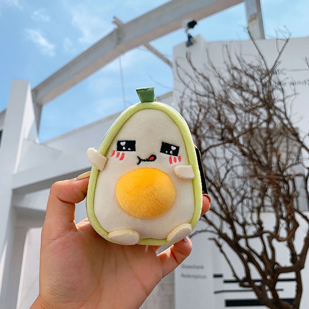 Móc Khóa Hình Quả Bơ Nhồi Bông Xinh Xắn