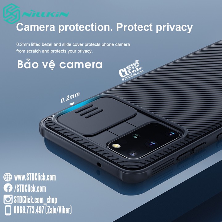 ỐP LƯNG SAMSUNG GALAXY S20 PLUS - S20 PLUS 5G NILLKIN CAMSHIELD PRO BẢO VỆ CAMERA CHÍNH HÃNG