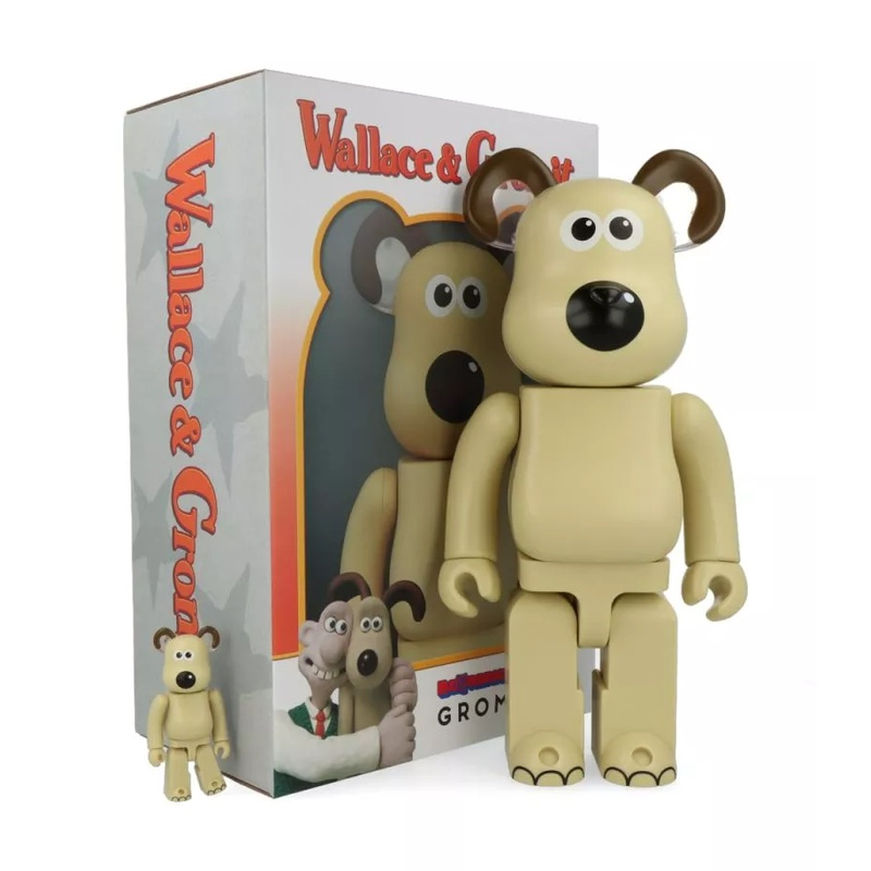 Mô Hình trưng bày decor Bearbrick Wallace &amp; Gromit &quot;Gromit&quot;