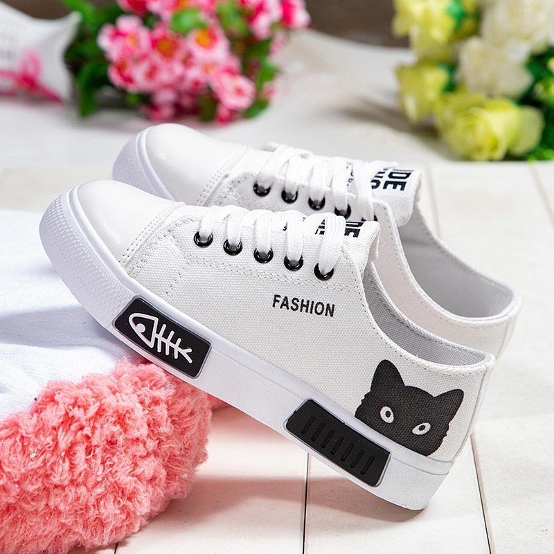 Giày Thể Thao Vải canvas Đế Mềm Chống Trượt Thời Trang Xuân Thu 2021 Cho Bé Gái Tiểu Học