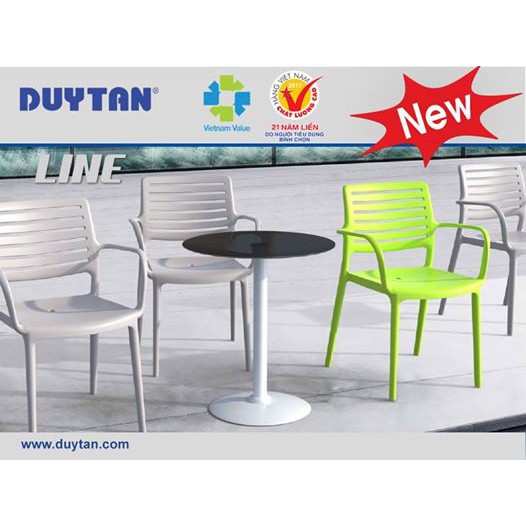 GHẾ LINE 1 TAY VỊN DUY TÂN - (57 x 55,4 x 83 cm) - Ghế cafe, văn phòng, nội thất, Plaxury Duy Tân