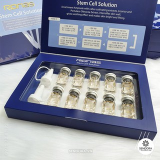 [10 lọ] Tế bào gốc Ronas Stem Cell Solution Hàn Quốc