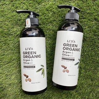 Dầu gội xả siêu mượt phục hồi Green Organic 500ml*2