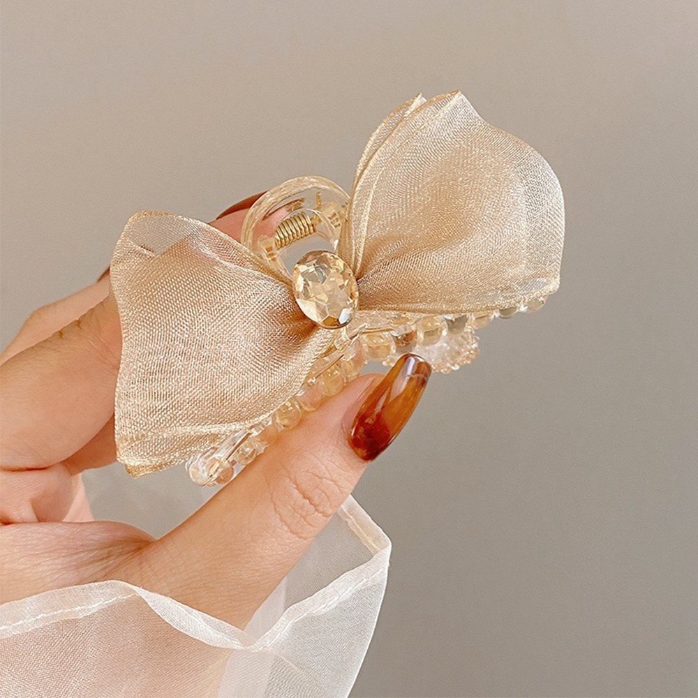 Kẹp Tóc Nơ Đính Đá Thời Trang Cho Nữ