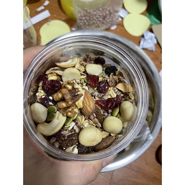 500g granola siêu hạt loại đặc biệt (cam kết ngon ko hôi dầu)