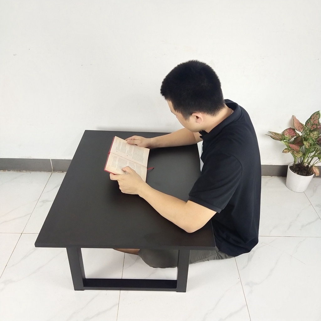 Bàn bệt gấp gọn chân sắt ANA dùng làm bàn làm việc hoặc bàn ăn, sắt hộp 30x30mm sơn tĩnh điện chống gỉ - BGG01